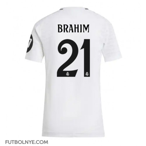 Camiseta Real Madrid Brahim Diaz #21 Primera Equipación para mujer 2024-25 manga corta